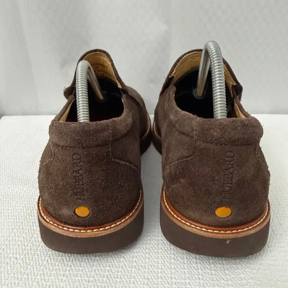 Samuel Hubbard Frequent Traveler Shoes Mens 10.5 Wide Brown Suede Slip On Vibram